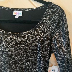 Black and Silver Elegant Collection Lularoe Dress